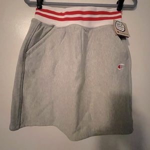 Gray Reverse Weave Champion Skirt